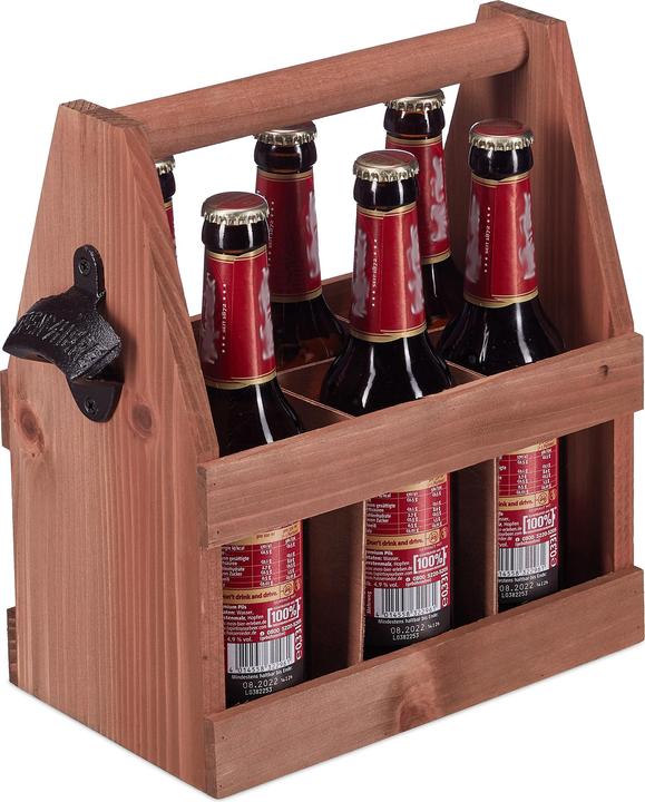 Produktbild Relaxdays Bierträger (1 x, 27.5 x 15 x 28 cm)