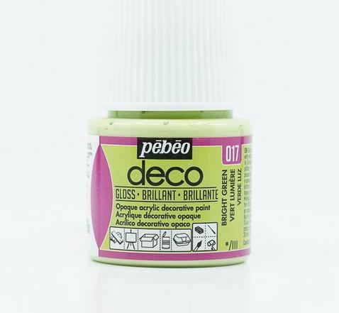 Image du produit Pebeo Deco Couleur acrylique brillante (Vert clair, 45 ml)