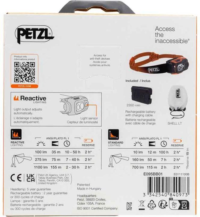Productafbeelding Petzl Swift RL (1100 lm)