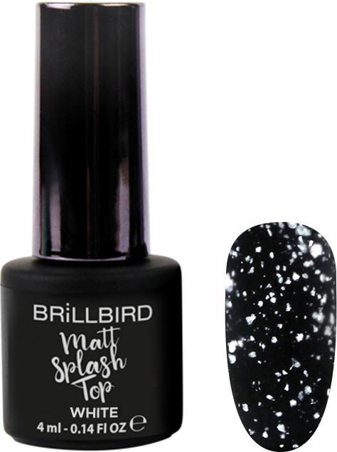 BrillBird Matt Splash Top – White 4ml (White)