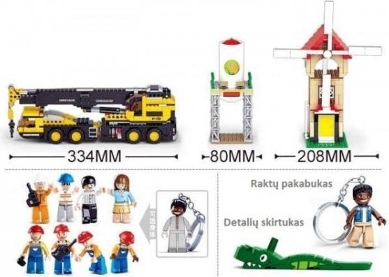 Produktbild Sluban Klemmbausteine grosser Teleskopkran und weiteres Zubehör