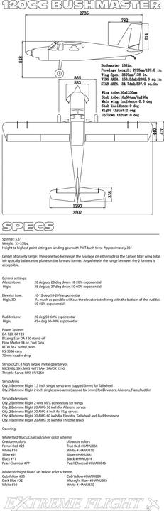Produktbild Legacy Aviation Turbo Bush Master 120cc