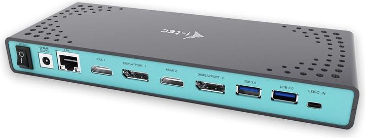 Actual product image i-tec USB 3.0 / USB-C Dual 4K Dock (USB-C, 6 Ports)