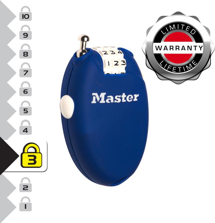 Actual product image Master Lock Carabiner lock