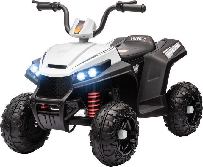 Produktbild Swisshandel24 Elektro Quad für Kinder 12V Kinderquad mit 4-Rad-Federung, MP3, 3-5 Jahre, 5 km/h, weiss (12 V)