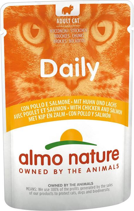 Actual product image Almo Nature Daily Menu Chicken & Salmon (Adult, 1 pcs., 70 g)