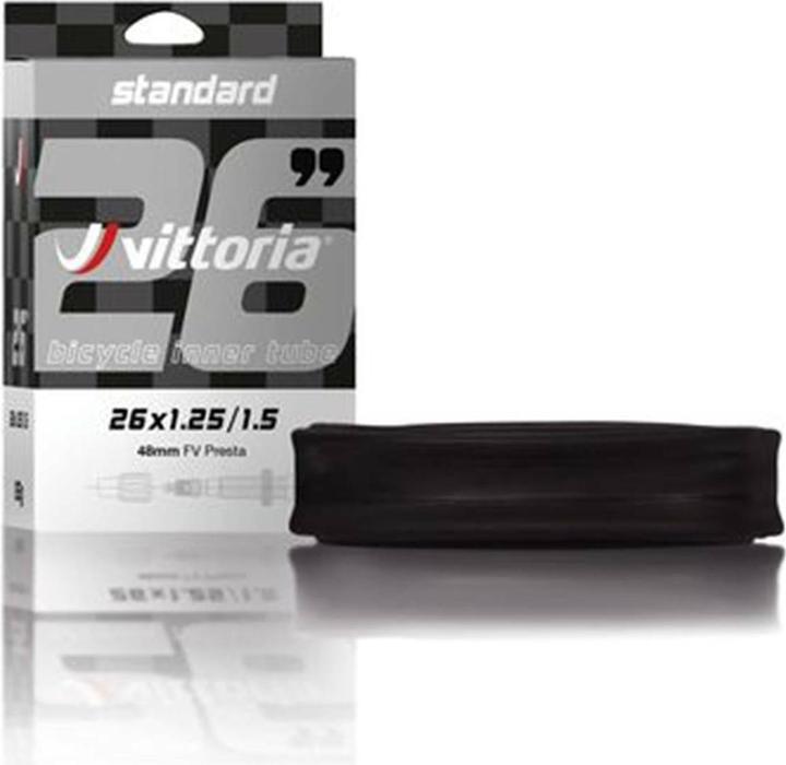 Actual product image Vittoria Tubing Standard 700x28/42c 48 mm Presta Valve RVC (Presta (SV), 28", 48 mm)