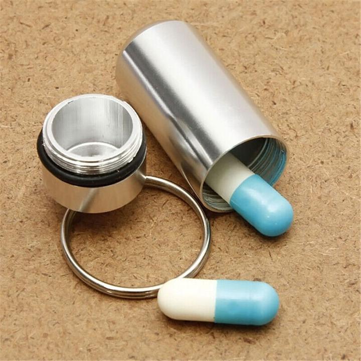 Actual product image Cbx Pill box with key ring