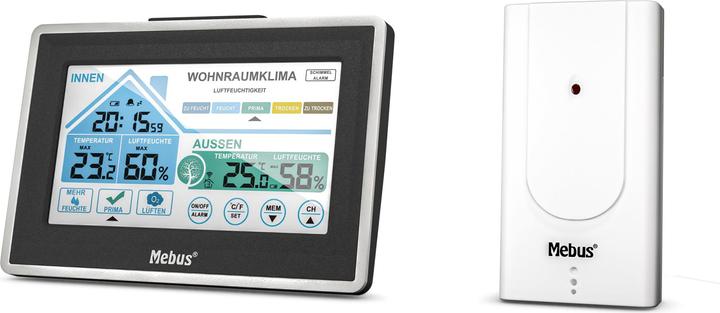 Actual product image Mebus 01026 Radio weather station