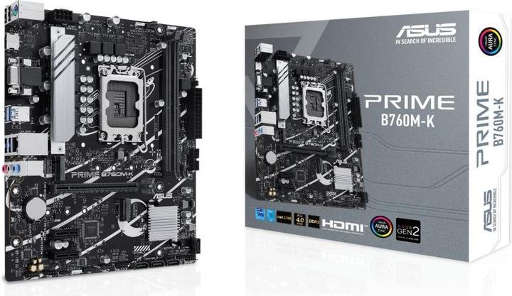 Image du produit ASUS PRIME B760M-K (LGA 1700, Intel B760, mATX)