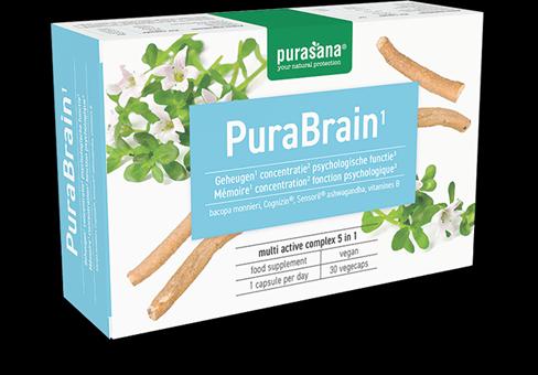 Purasana PuraBrain 5 in 1 Vitamin Komplex Vegetarisch 30 Kapseln - 19.1 Gramm (Kapseln, 19.10 g)