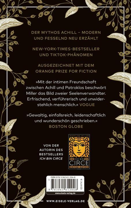 Produktbild Das Lied des Achill (Deutsch, Madeline Miller, Michael Windgassen, 2024)
