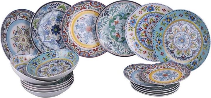 Villa D'Este Home Tivoli Andalusien Tafelservice aus Porzellan 18tg (6 Piece)
