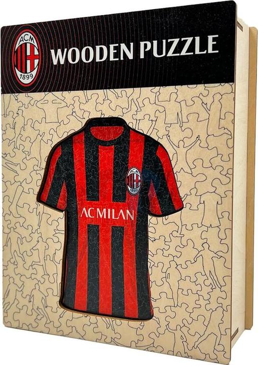 Produktbild Iconic AC Milan - Trikot - Holz Puzzle Grösse S (150 Teile) (150 Teile)
