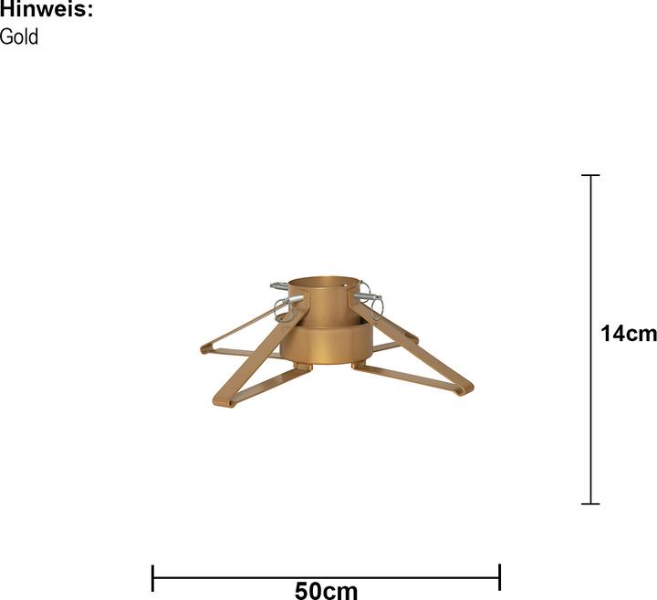 Immagine prodotto Star Trading Piantana per albero di Natale artificiale Granig Gold