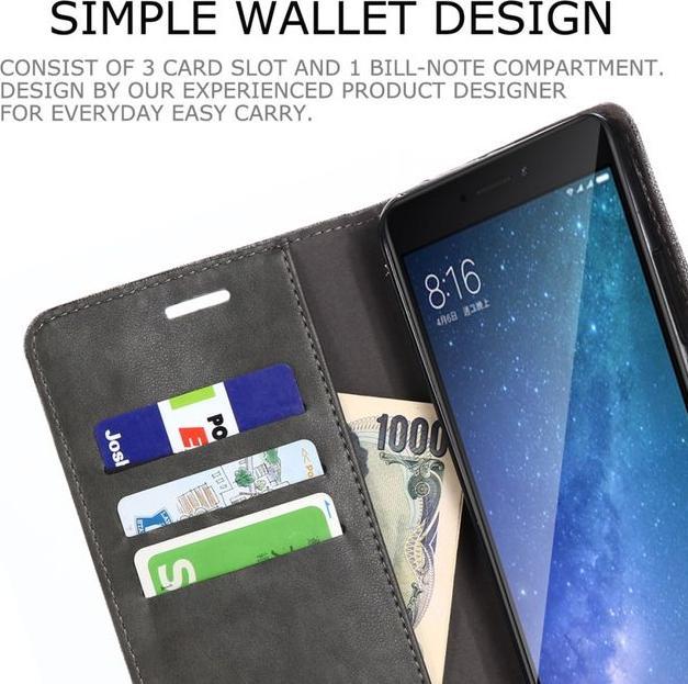 Actual product image MU Classic Two-coloured leather/fabric cover (Mi Max 2)