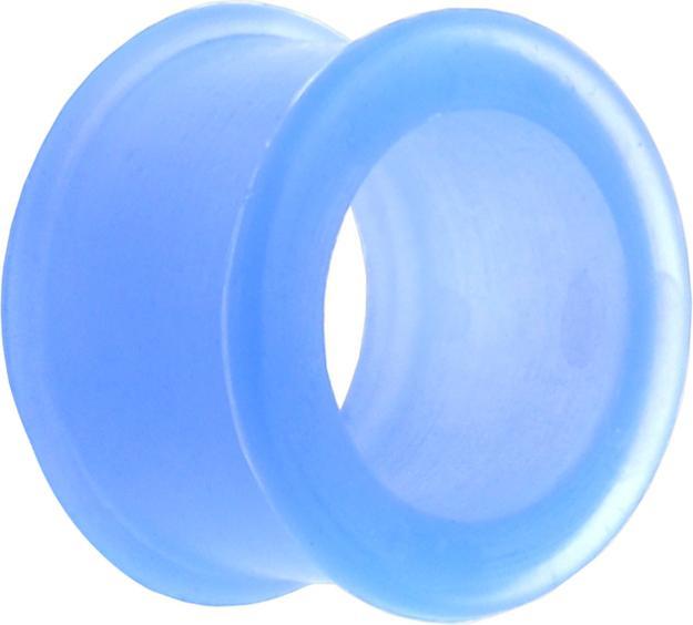Star Piercing Tunnel dick hellblau (ohne Messing, Silikon)