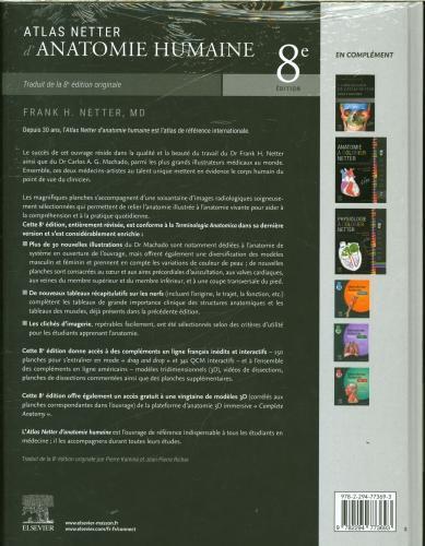 Image du produit Atlas Netter d'anatomie humaine (Français, Joli Frank Henry, 2023)