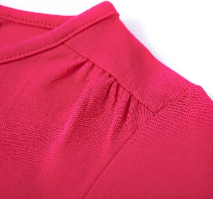 Produktbild VidaXL Kinder-Langarmshirt Knallrosa 128,Material: 95 % Baumwolle (128)
