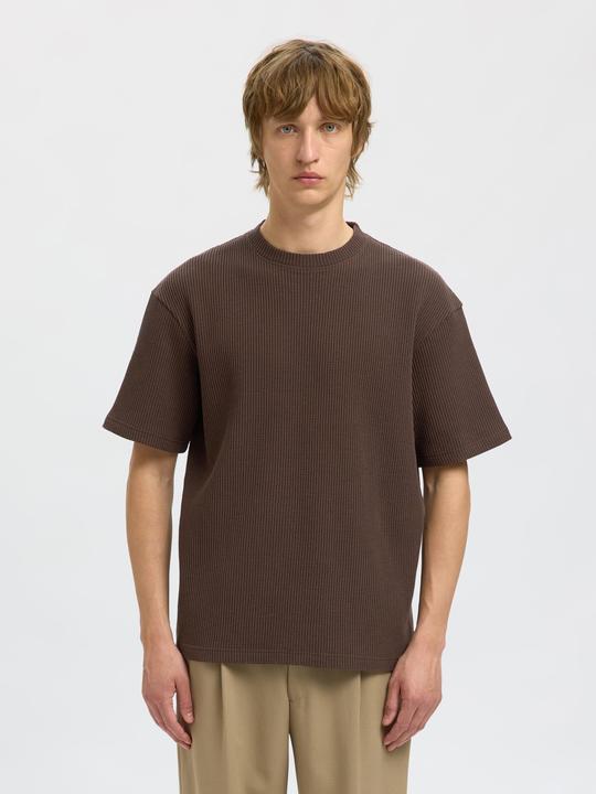 Immagine prodotto Selected Homme Relaxed Fit Waffelmuster T-Shirt (L)