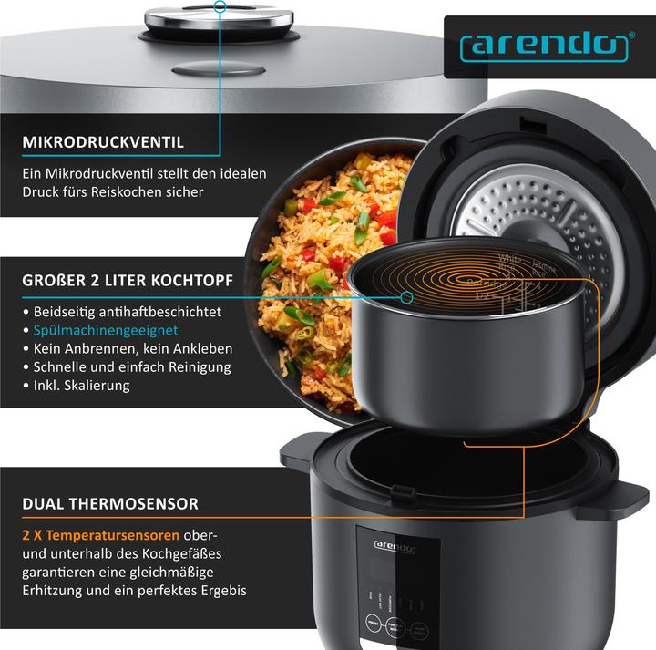 Actual product image Arendo Rice cooker