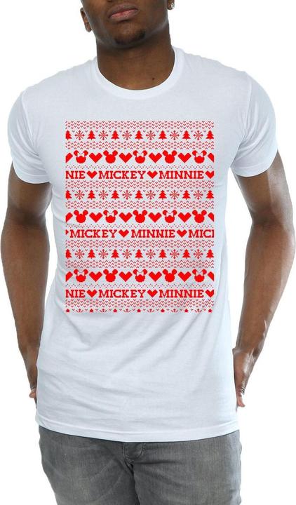 Produktbild Disney Mickey And Minnie Christmas Fair Isle TShirt (3XL)
