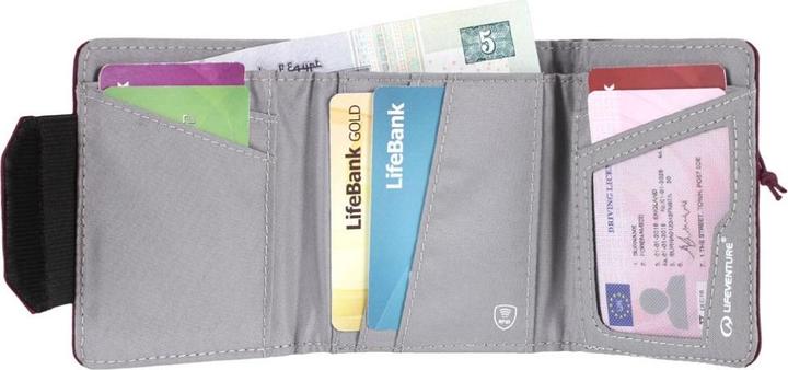 Actual product image Lifeventure RFID Wallet, Recycled, Plum