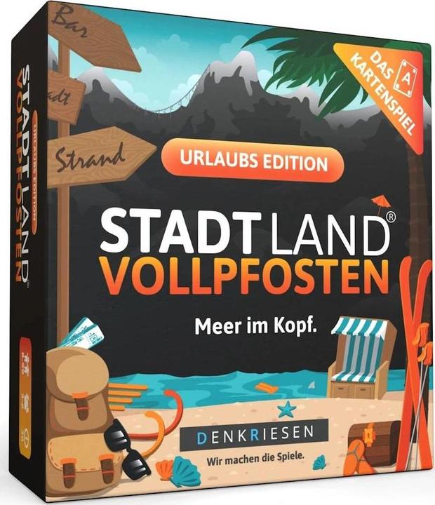 Produktbild Denkriesen - STADT LAND VOLLPFOSTEN® - Das Kartenspiel – URLAUB EDITION - "Meer im Kopf." (Deutsch)