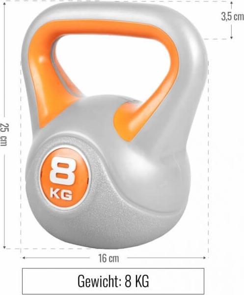 Produktbild Gorilla Sports Stylish Kettlebellset (1 x 6 kg, 1 x 8 kg)