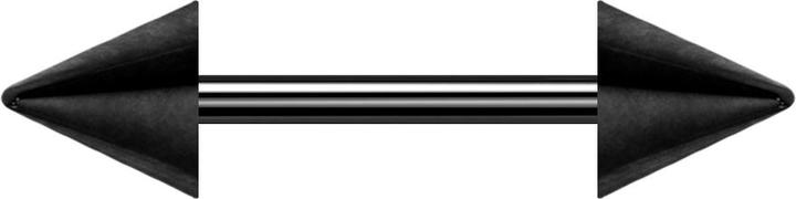 Immagine prodotto Star Piercing Micro bilanciere nero con due coni (Acciaio chirurgico 316L)