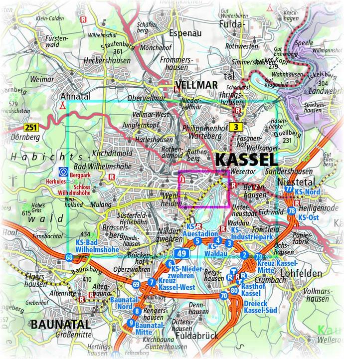 Produktbild PublicPress Stadtplan Kassel(1277)