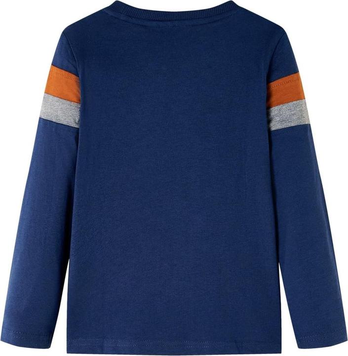 Actual product image VidaXL Children's long-sleeved shirt navy blue 92,Material: 100 (92)
