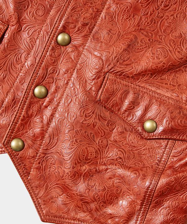 Produktbild Joe Browns Floral Embossed Leather Waistcoat (M)