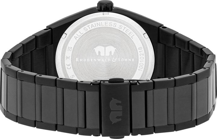 Actual product image Men's multifunctions Cooledge stainless steel black - 5610 (Analogue wristwatch, 42 mm)