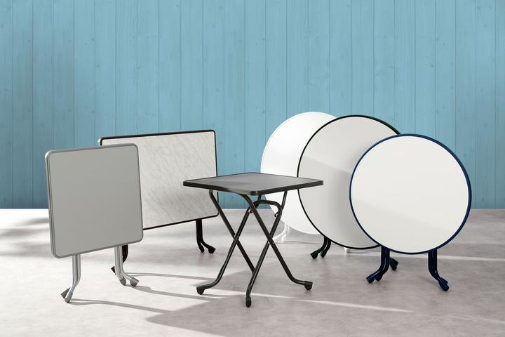Immagine prodotto Best Tavolo pieghevole Ø 80 H 70 cm marrone (80 cm)