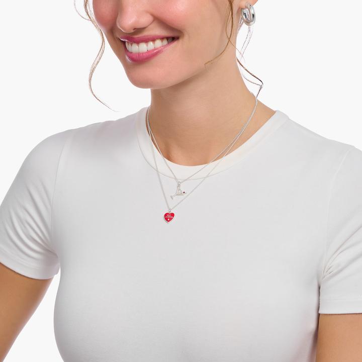 Produktbild Thomas Sabo Kette mit Cocktail-Anhänger Silber (925 Sterlingsilber, 38 cm)