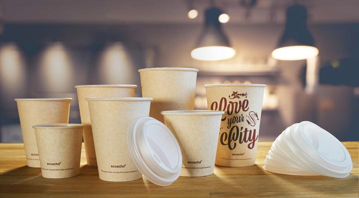 Actual product image Duni Cup Sweet Bagasse/PLA 2.4dl (50 x)