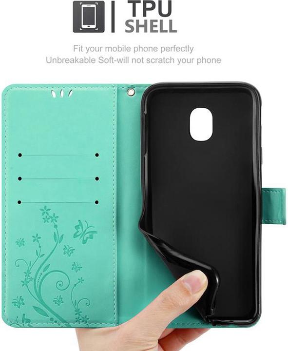 Productafbeelding Cadorabo Bloemen Boekomslag (Samsung Galaxy J3 (2017))