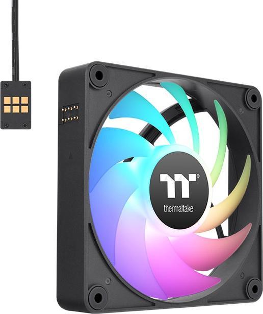 Productafbeelding Thermaltake PC-BEHUIZING VENTILATOR CT120 EX ARGB SYNC 3 VENTILATOR ZWART CL-F181-PL12SW-A (120 mm, 3 x)