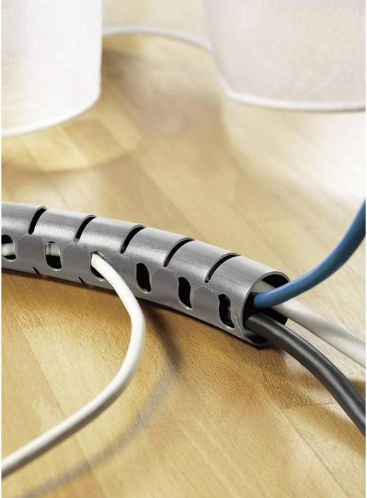 Actual product image HellermannTyton Protective tubing Helawrap HWPP White 2 m 161-64415 Content: 2 m (Cable conduit, 200 cm)