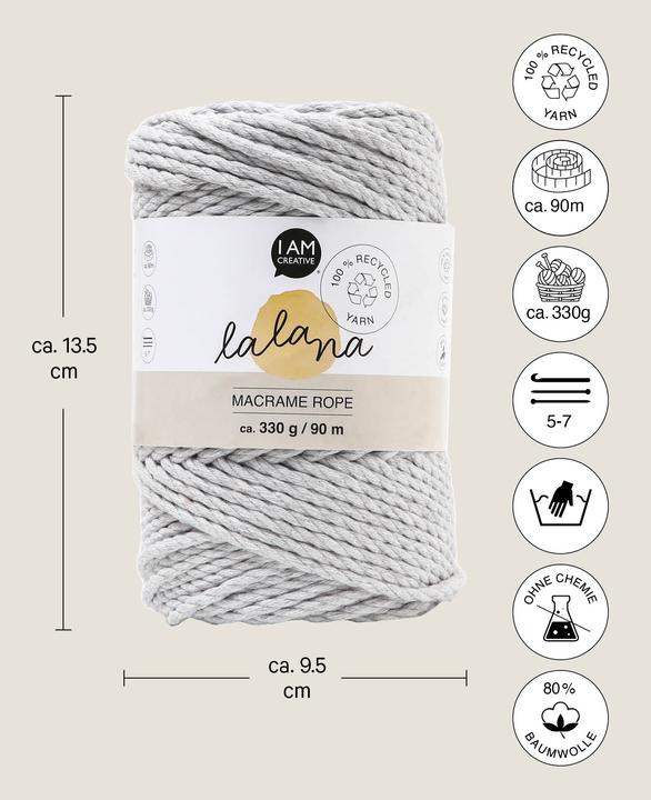 Produktbild I Am Creative Macrame Rope (90 m)