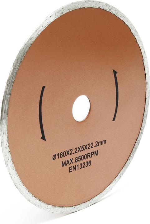 Image du produit Wiltec Disque de diamant de rechange pour le coupe-carrelage électrique Ø 180mm Meule de tronçonnage