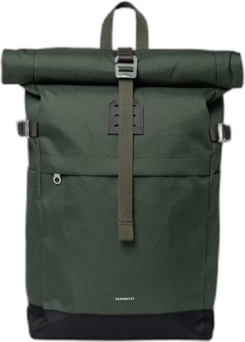 Dawn green with dark brown leather