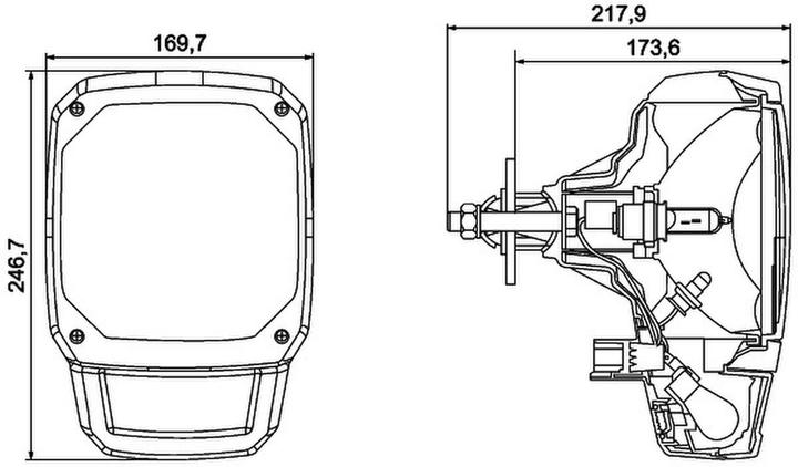 Actual product image Hella Headlight left halogen installation 1LA 328 450-311