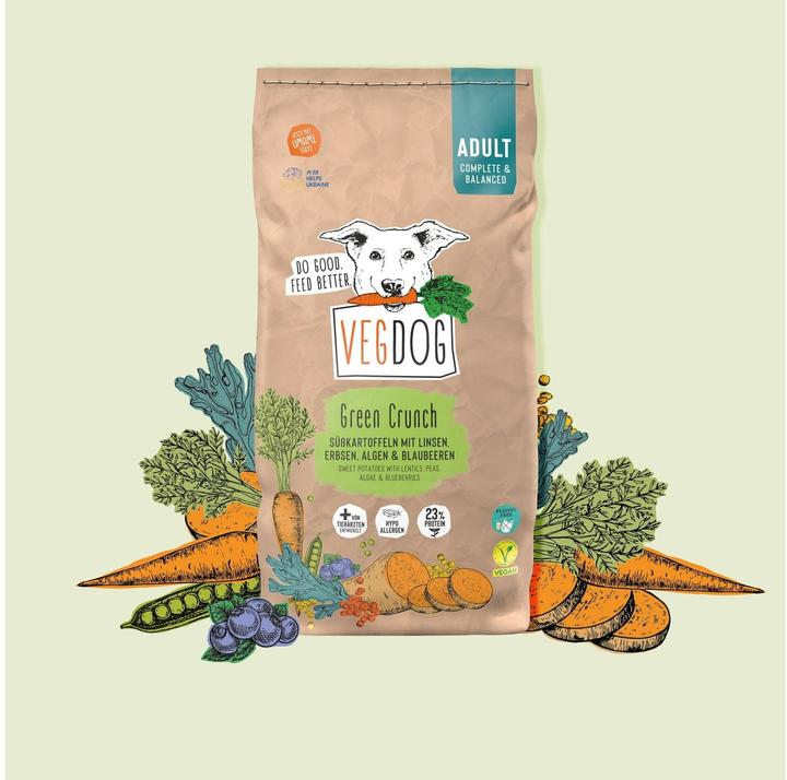 Produktbild Vegdog Green Crunch (Adult, 1 Stk., 2000 g)
