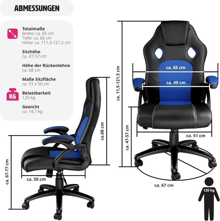 Actual product image tectake Sport seat executive chair
