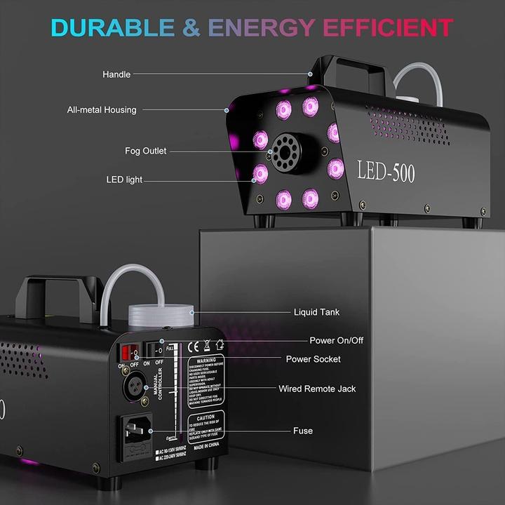 Produktbild Motorenbau Nebelmaschine mit LED & Fernbedienung