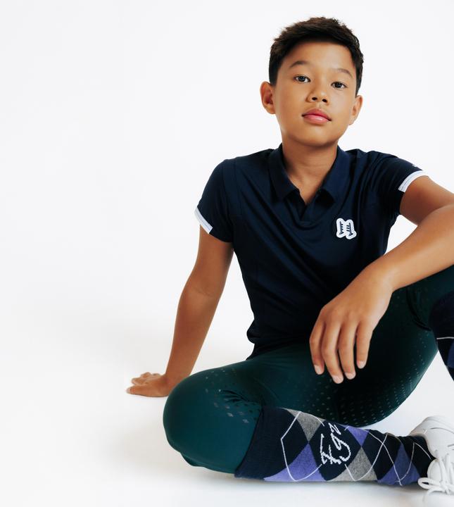 Produktbild Fouganza Reit-Poloshirt Club kurzarm marineblau (6, 7, 8)