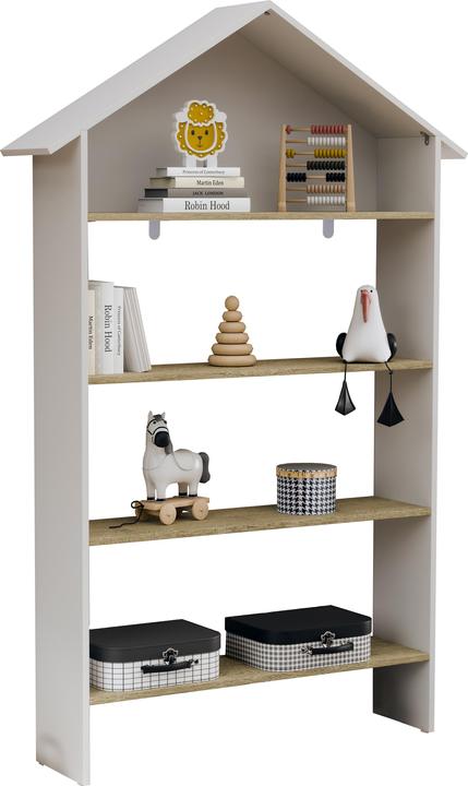 Produktbild VCM Holzregal stehend | platzsparendes Kinder Regal | Masse: H. 160 x B. 103 x T. 23 cm |