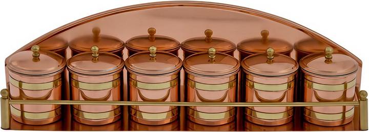 Ich-zapfe Spice set 6 pieces - copper, pewter and brass